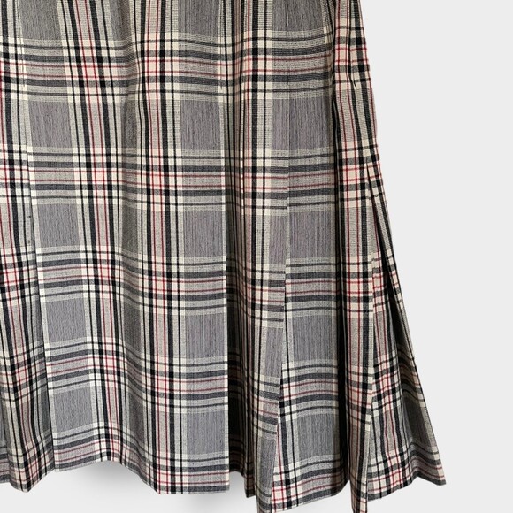 Pendleton Plaid Pleated Wool Skirt 10 - Picture 5 of 9